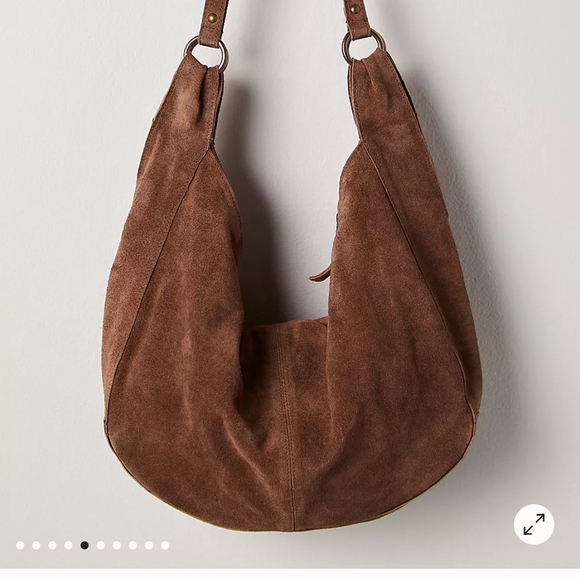 Free People Brown Suede Hobo Bag - Picture 4 of 6
